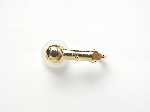 [Video][K10 Yellow Gold] Earring Parts, Spring Type with Heaton, 1 Pair