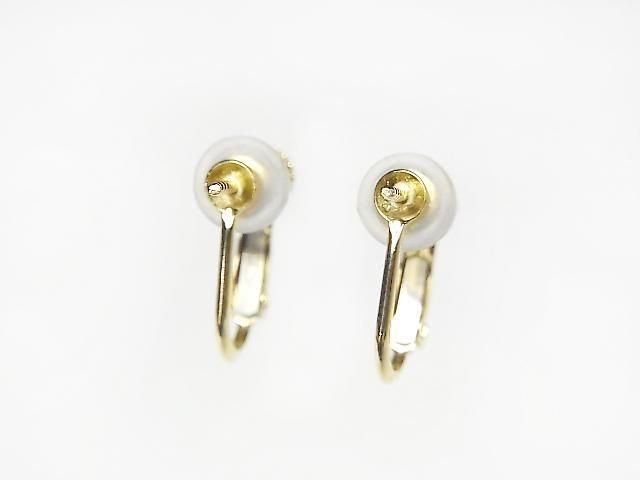 [Video][K10 Yellow Gold] Earring Parts, Spring Type with Heaton, 1 Pair