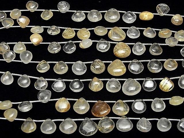 [Video] Rutilated Quartz AA+ Chestnut (Smooth) 1strand (16pcs )