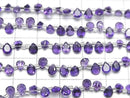[Video]High Quality Amethyst AAA Pear shape Faceted 5x4mm 1strand (28pcs )