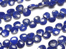 [Video]Lapislazuli AA++ Chestnut Faceted Briolette 1strand beads (aprx.6inch/16cm)