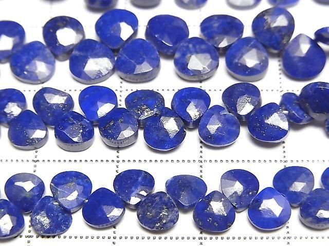[Video]Lapislazuli AA++ Chestnut Faceted Briolette 1strand beads (aprx.6inch/16cm)