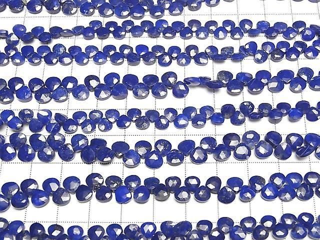 [Video]Lapislazuli AA++ Chestnut Faceted Briolette 1strand beads (aprx.6inch/16cm)
