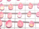 [Video] Pink color Opal Drop (Smooth) 1strand (12pcs)