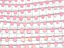[Video] Pink color Opal Drop (Smooth) 1strand (12pcs)