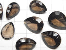 [Video]High Quality Smoky Quartz AAA Loose stone Pear shape Concave Cut Size Mix 5pcs