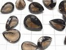 [Video]High Quality Smoky Quartz AAA Loose stone Pear shape Concave Cut Size Mix 5pcs