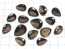 [Video]High Quality Smoky Quartz AAA Loose stone Pear shape Concave Cut Size Mix 5pcs