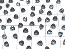 [Video]High Quality London Blue Topaz AAA Loose stone Triangle Faceted 4x4mm 5pcs