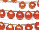 [Video]MicroCut High Quality Red Agate AAA Chestnut Faceted Briolette half or 1strand (8pcs)