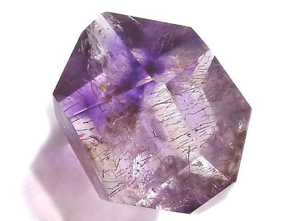 [Video][One of a kind] Elestial Quartz AAA- Faceted Nugget Loose stone 1pc NO.32
