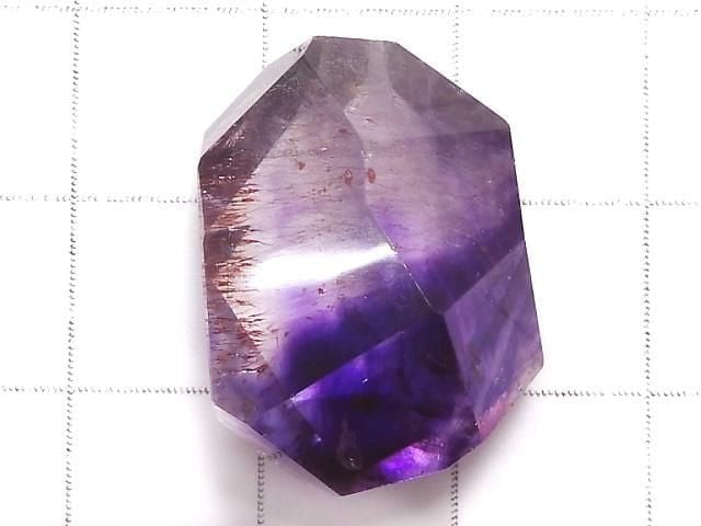 [Video][One of a kind] Elestial Quartz AAA- Faceted Nugget Loose stone 1pc NO.33