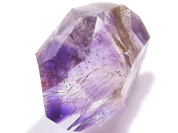 [Video][One of a kind] Elestial Quartz AAA- Faceted Nugget Loose stone 1pc NO.34
