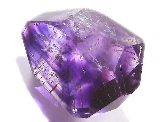 [Video][One of a kind] Elestial Quartz AAA- Faceted Nugget Loose stone 1pc NO.35