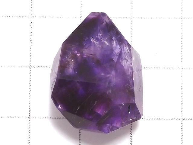 [Video][One of a kind] Elestial Quartz AAA- Faceted Nugget Loose stone 1pc NO.35