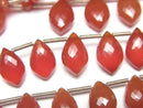 [Video]MicroCut High Quality Red Agate AAA Marquise Faceted Briolette half or 1strand (8pcs)