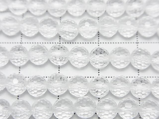 [Video]High Quality! Crystal (Synthetic Quartz) AAA 128 Faceted Round 5mm 1strand beads (aprx.15inch/37cm)