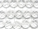 [Video]High Quality! Crystal (Synthetic Quartz) AAA- 64 Faceted Round 10mm half or 1 strand beads (aprx.14inch/34cm)