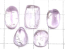 [Video][One of a kind] Kunzite AAA Cabochon 5pcs Set NO.37