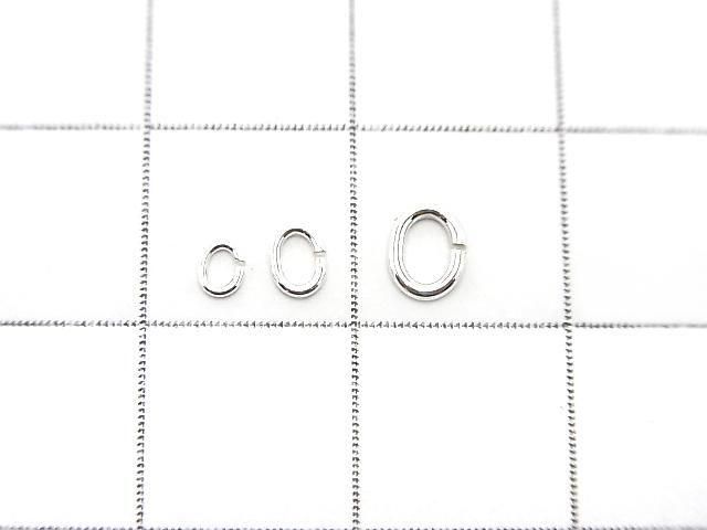 Silver925  Oval Jump Ring [3mm][4mm][5mm] No coating  10pcs