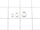 Silver925  Oval Jump Ring [3mm][4mm][5mm] No coating  10pcs
