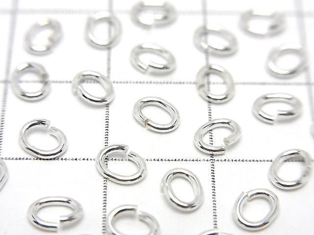 Silver925  Oval Jump Ring [3mm][4mm][5mm] No coating  10pcs