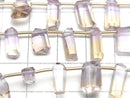 [Video]High Quality Ametrine AAA- Rough Faceted Rectangle half or 1strand (16pcs)