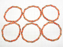 [Video] Orange Kaolinite Bamboo Bracelet 13x5x5mm