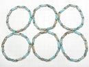[Video] Light Blue Kaolinite Bamboo Bracelet 13x5x5mm