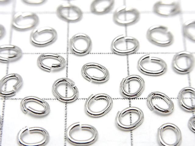Silver925  Oval Jump Ring [3mm][4mm][5mm] Rhodium Plated  20pcs