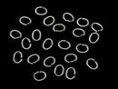 Silver925  Oval Jump Ring [3mm][4mm][5mm] Rhodium Plated  20pcs