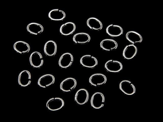 Silver925  Oval Jump Ring [3mm][4mm][5mm] Rhodium Plated  20pcs