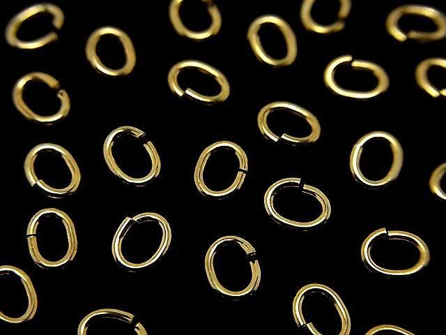 Silver925  Oval Jump Ring [3mm][4mm][5mm] 18KGP 10pcs