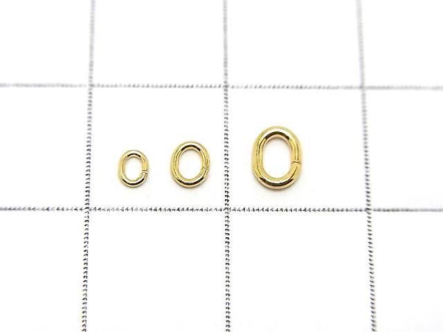 Silver925  Oval Jump Ring [3mm][4mm][5mm] 18KGP 10pcs
