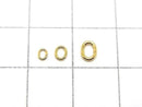 Silver925  Oval Jump Ring [3mm][4mm][5mm] 18KGP 20pcs