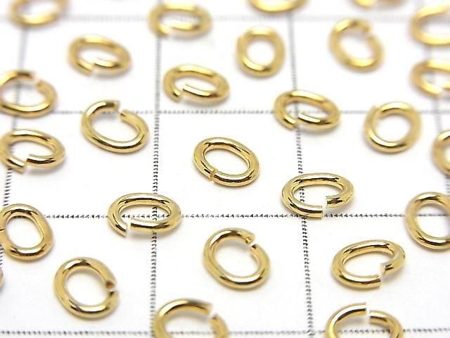 Silver925  Oval Jump Ring [3mm][4mm][5mm] 18KGP 10pcs