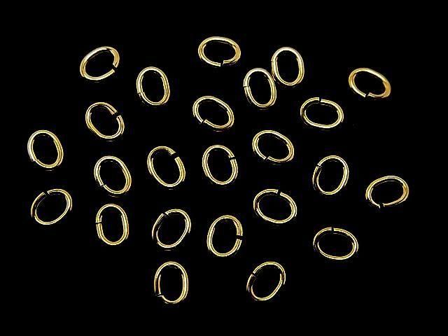 Silver925  Oval Jump Ring [3mm][4mm][5mm] 18KGP 10pcs