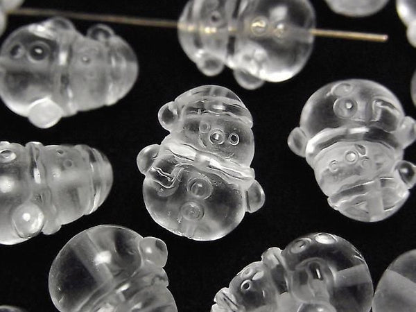 [Video] Crystal AAA- Snowman Motif 16x14mm [Drilled Hole] 1pc