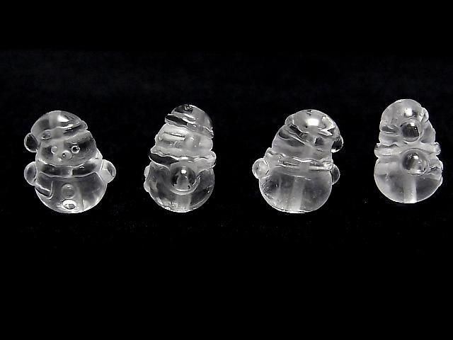 [Video] Crystal AAA- Snowman Motif 16x14mm [Drilled Hole] 1pc