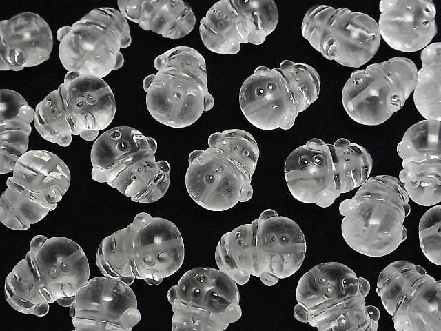 [Video] Crystal AAA- Snowman Motif 16x14mm [Drilled Hole] 1pc