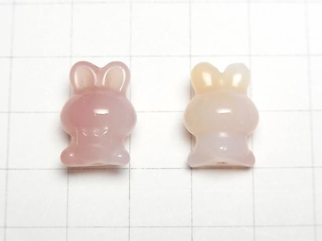 [Video] Agate Rabbit Motif 18x13mm [Drilled Hole] 3pcs