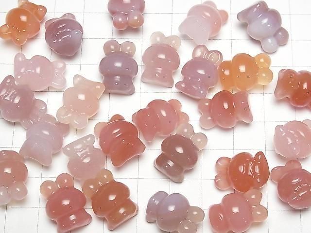 [Video] Agate Rabbit Motif 18x13mm [Undrilled] 3pcs
