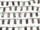 [Video] High Quality Labradorite AA++ Rectangle Faceted 1strand (8pcs)