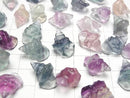 [Video] Multicolor Fluorite AAA- Shell (Snail) Motif 18x12mm [Undrilled] 5pcs