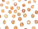 [Video]High Quality Spessartite Garnet AAA Loose stone Round Faceted 4x4mm 2pcs