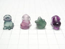 [Video] Multicolor Fluorite AAA- Dog Motif 17x12mm [Undrilled] 5pcs