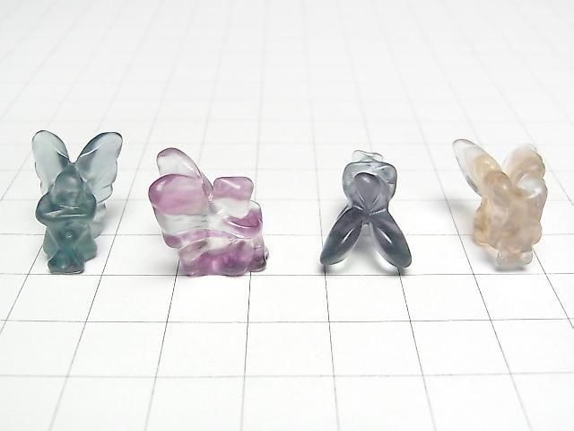 [Video] Multicolor Fluorite AAA- Fairy Motif 17x13mm [Undrilled] 5pcs