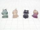 [Video] Multicolor Fluorite AAA- Hamster Motif 18x13mm [Drilled Hole] 5pcs