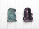 [Video] Multicolor Fluorite AAA- Dinosaur Motif 17x13mm [Undrilled] 5pcs