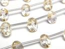 [Video]High Quality Citrine AAA- Oval Faceted [M size] 1 strand beads (aprx.8inch/20cm)